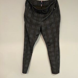 Tommy Hilfiger Plaid Pants - Black and Brown